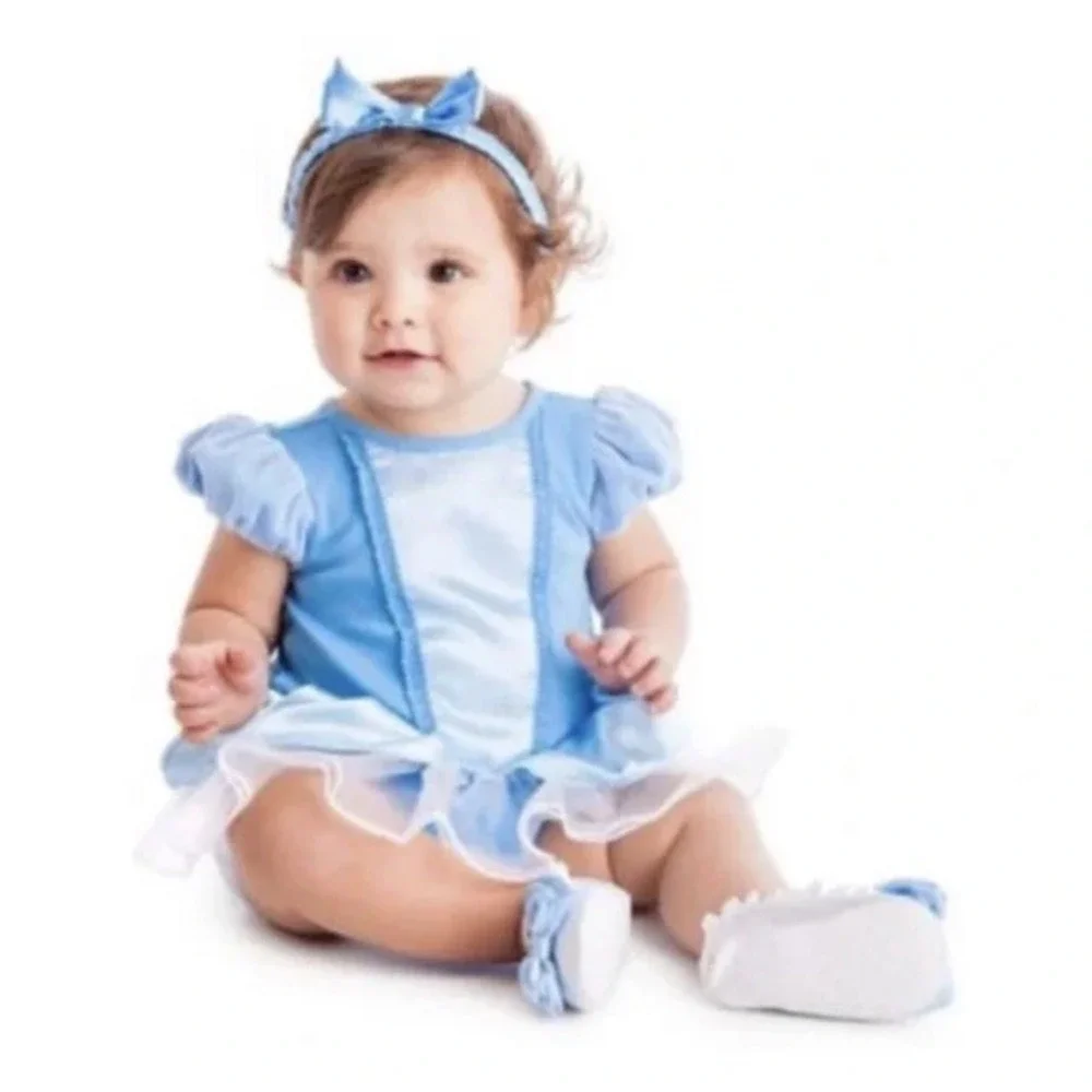 Disney Baby Cinderella Baby Girl Costume Blue Halloween Size 12-18 Months